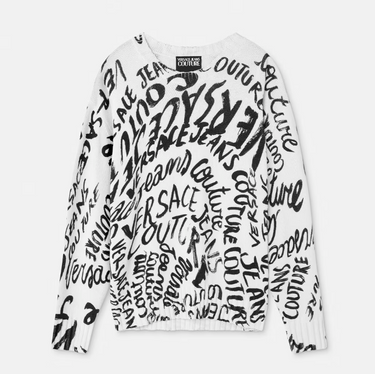 Sweter Versace Jeans Couture para Hombre blanco all over